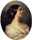 Franz Xavier Winterhalter Famous Paintings - Charlotte Stuart, Viscountess Canning